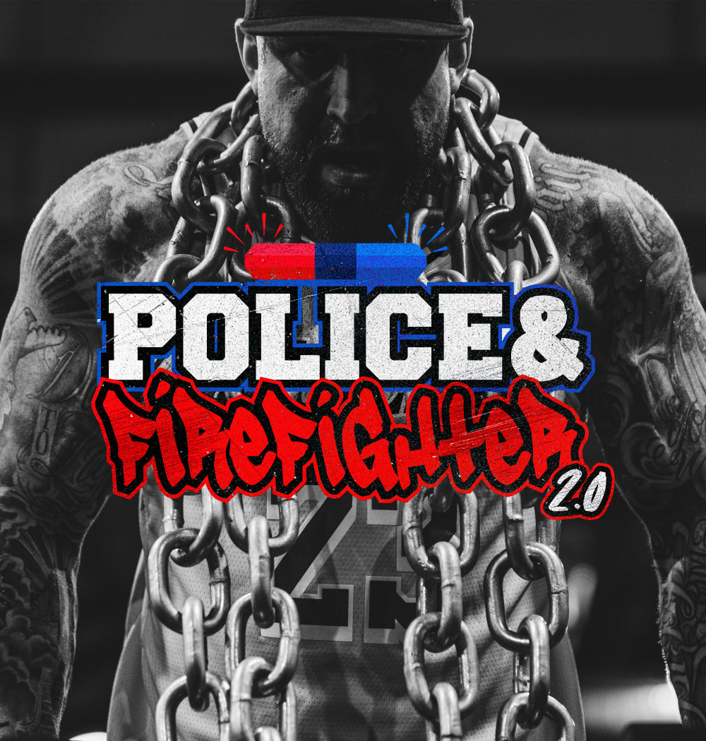 Mies ketjut harteillaan – Police & Firefighter 2.0 toiminnallinen treeniohjelma viranomaiskuntoon ja suorituskykyyn.